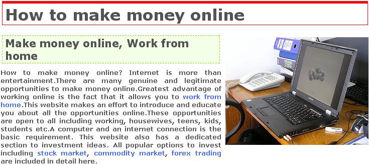 Earn money